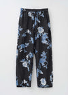 【9月下旬お届け予定】Rayon Jacquard Rose Print Pants