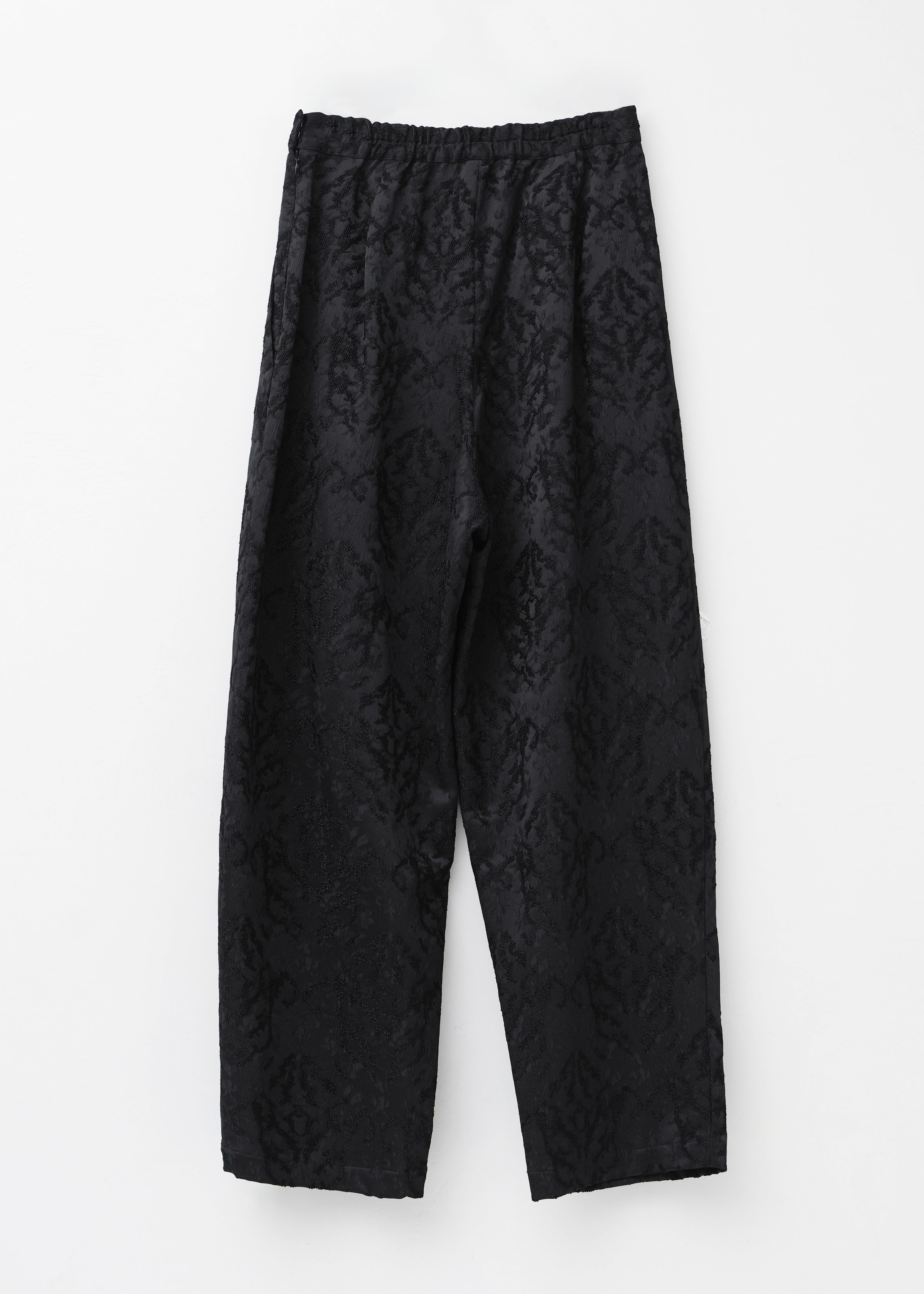 Arabesque Jacquard Tuck Pants | Pasand by ne Quittez pas | パサン