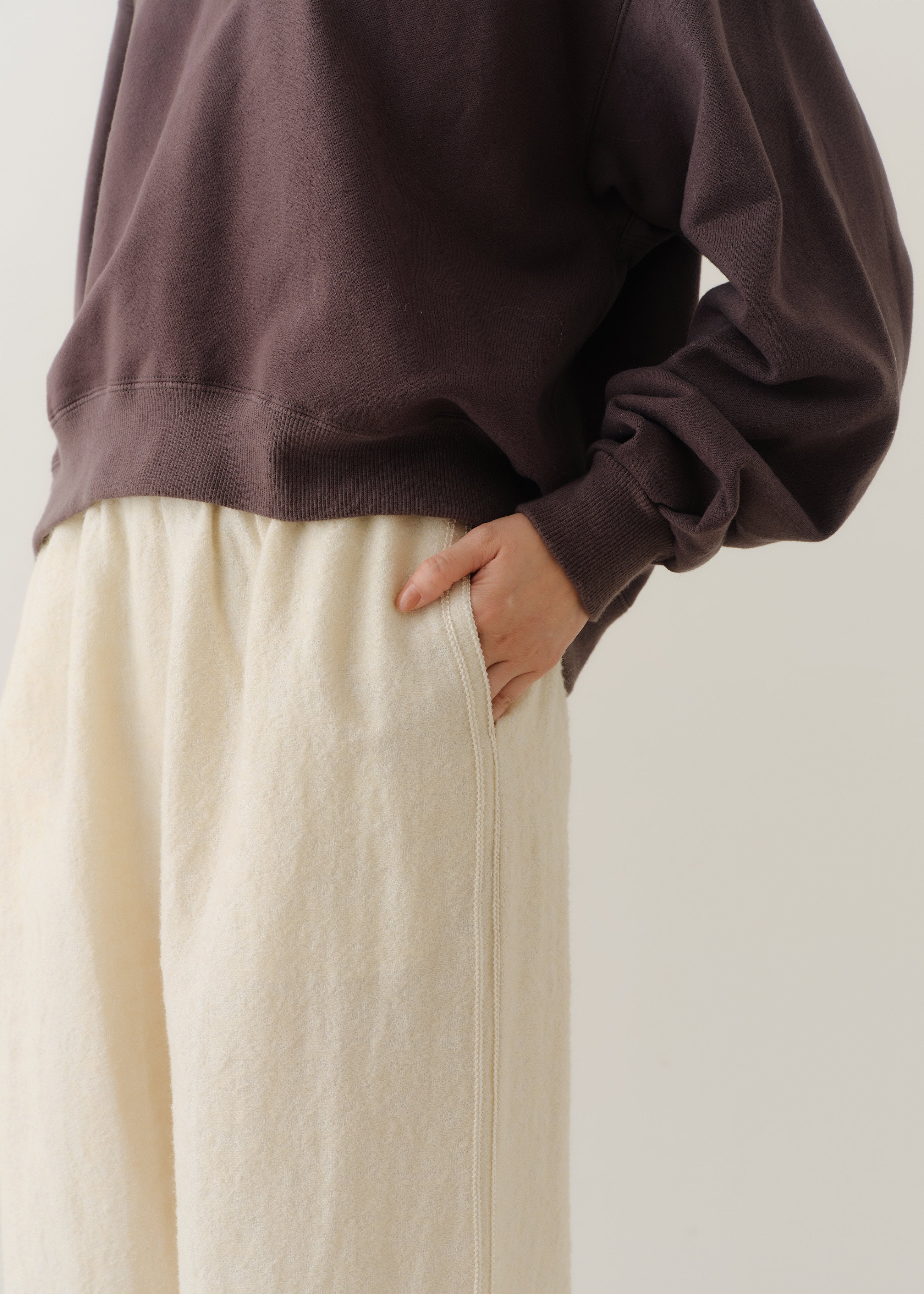【10月上旬お届け予定】Wool Jacquard Embroidery Pants