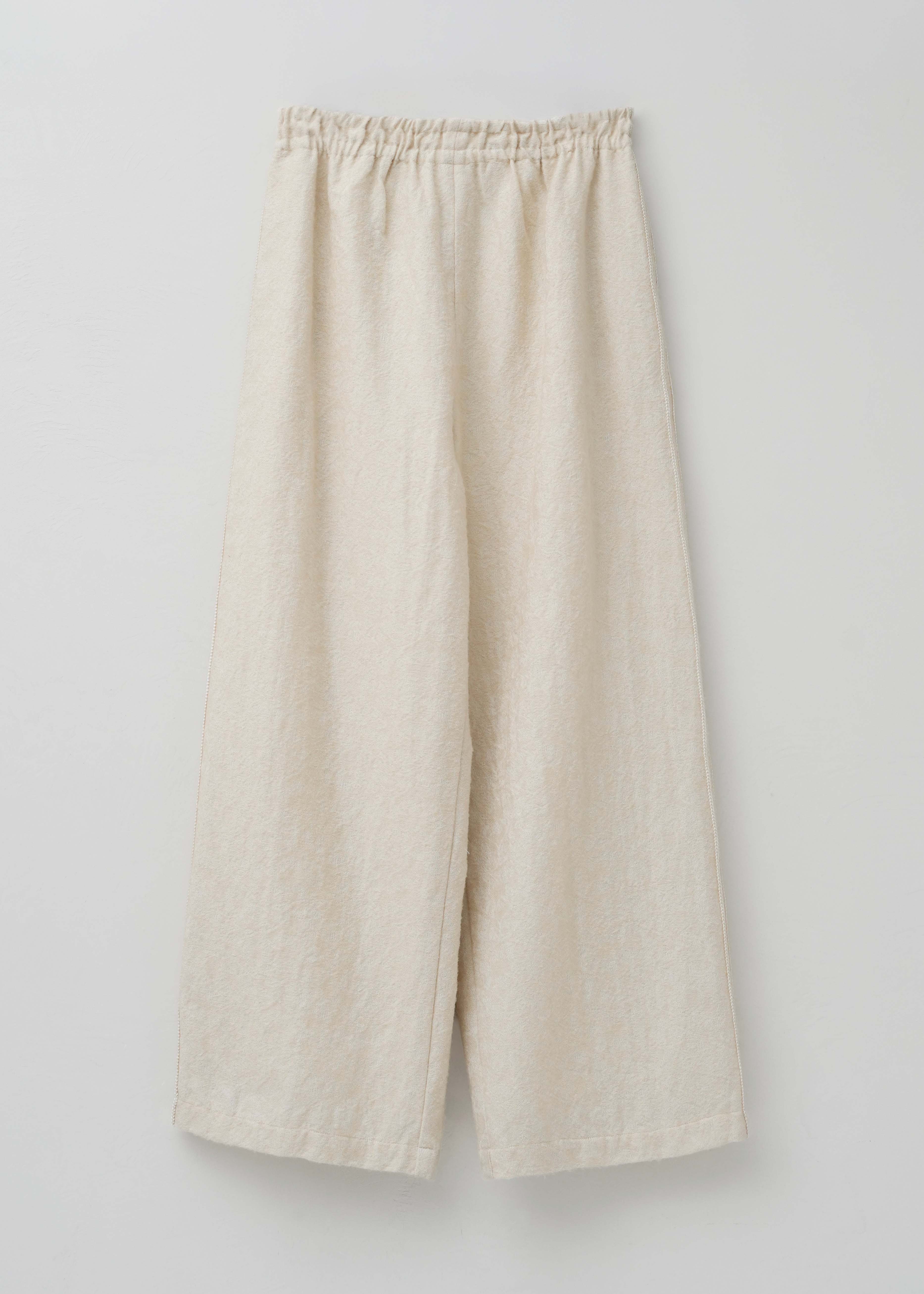 【10月上旬お届け予定】Wool Jacquard Embroidery Pants