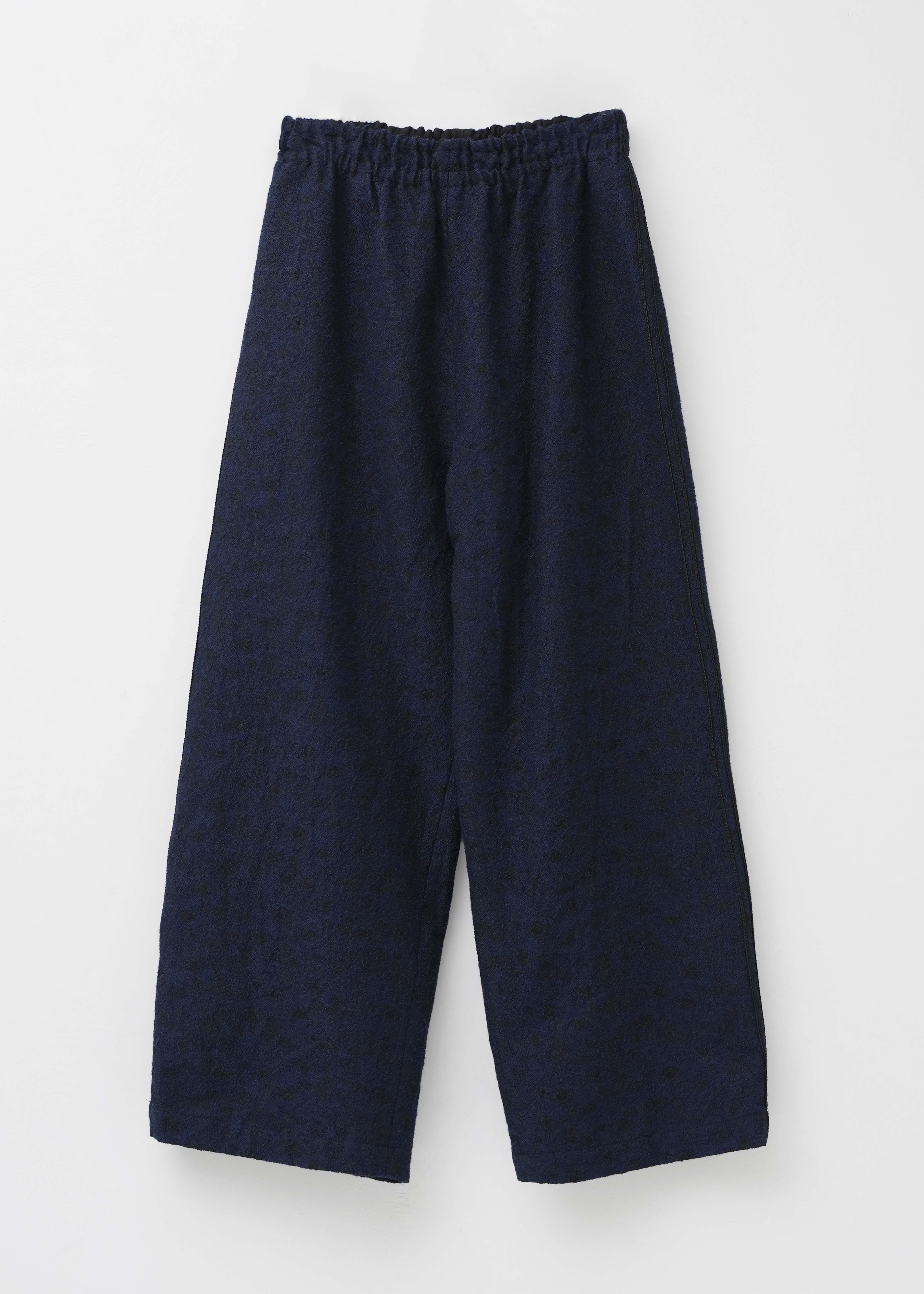 【10月上旬お届け予定】Wool Jacquard Embroidery Pants