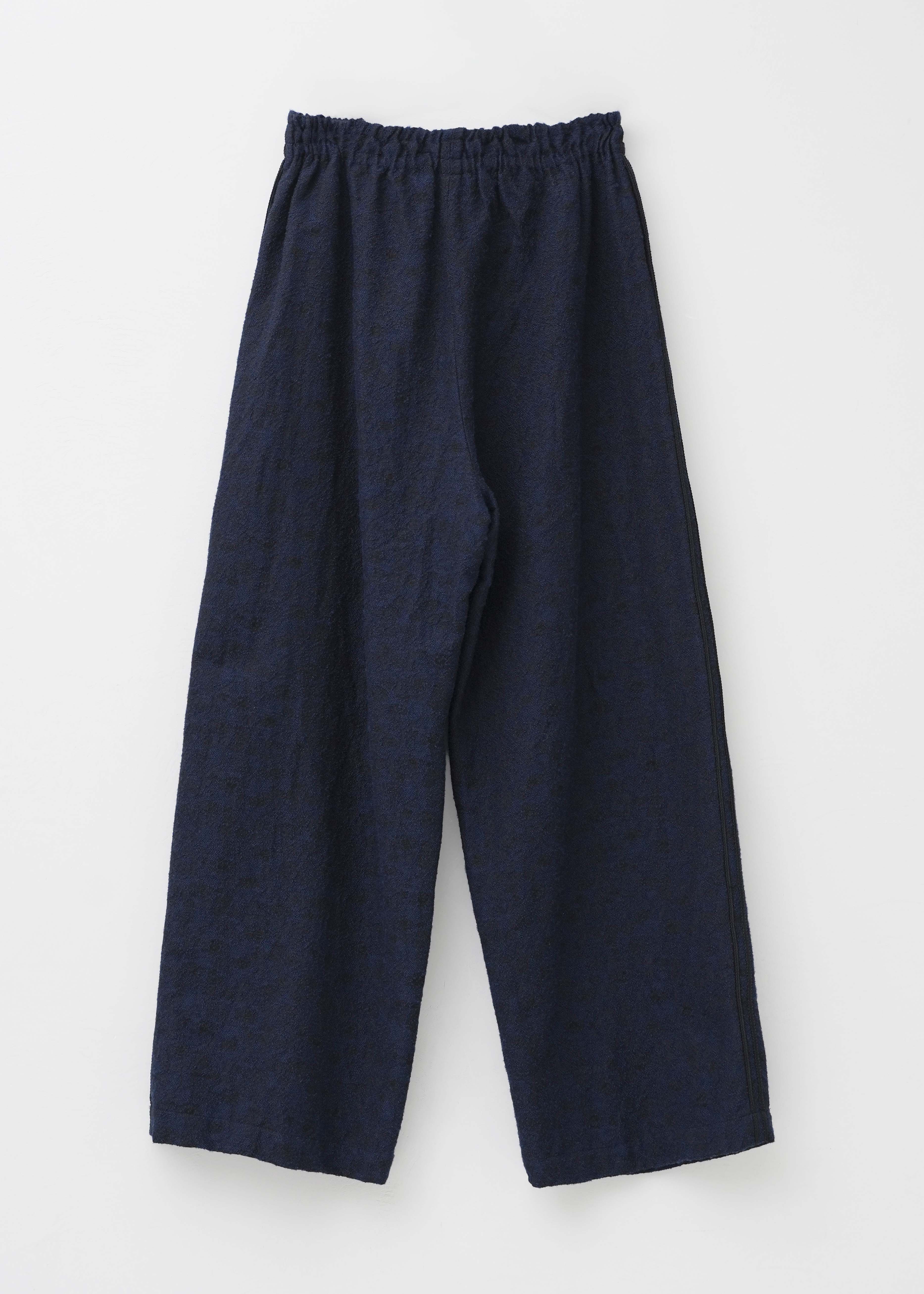 【10月上旬お届け予定】Wool Jacquard Embroidery Pants