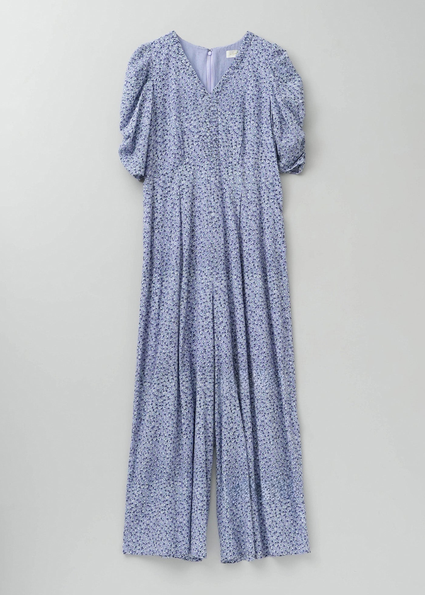 【6月上旬お届け予定】Cotton Dobby Stripe Flower Print All In One