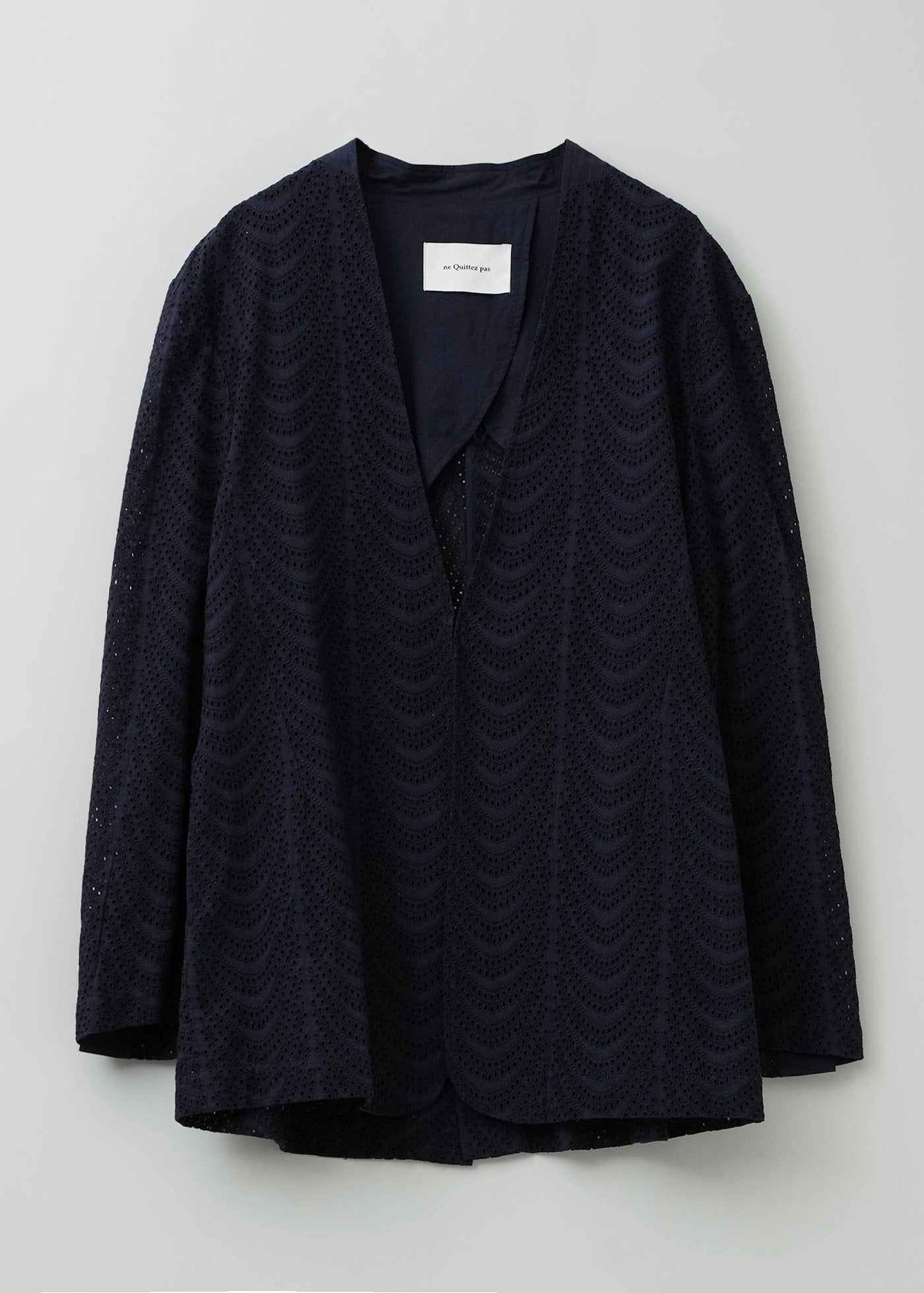 Cotton Voile Neem Cifre Embroidery Jacket | Pasand by ne Quittez