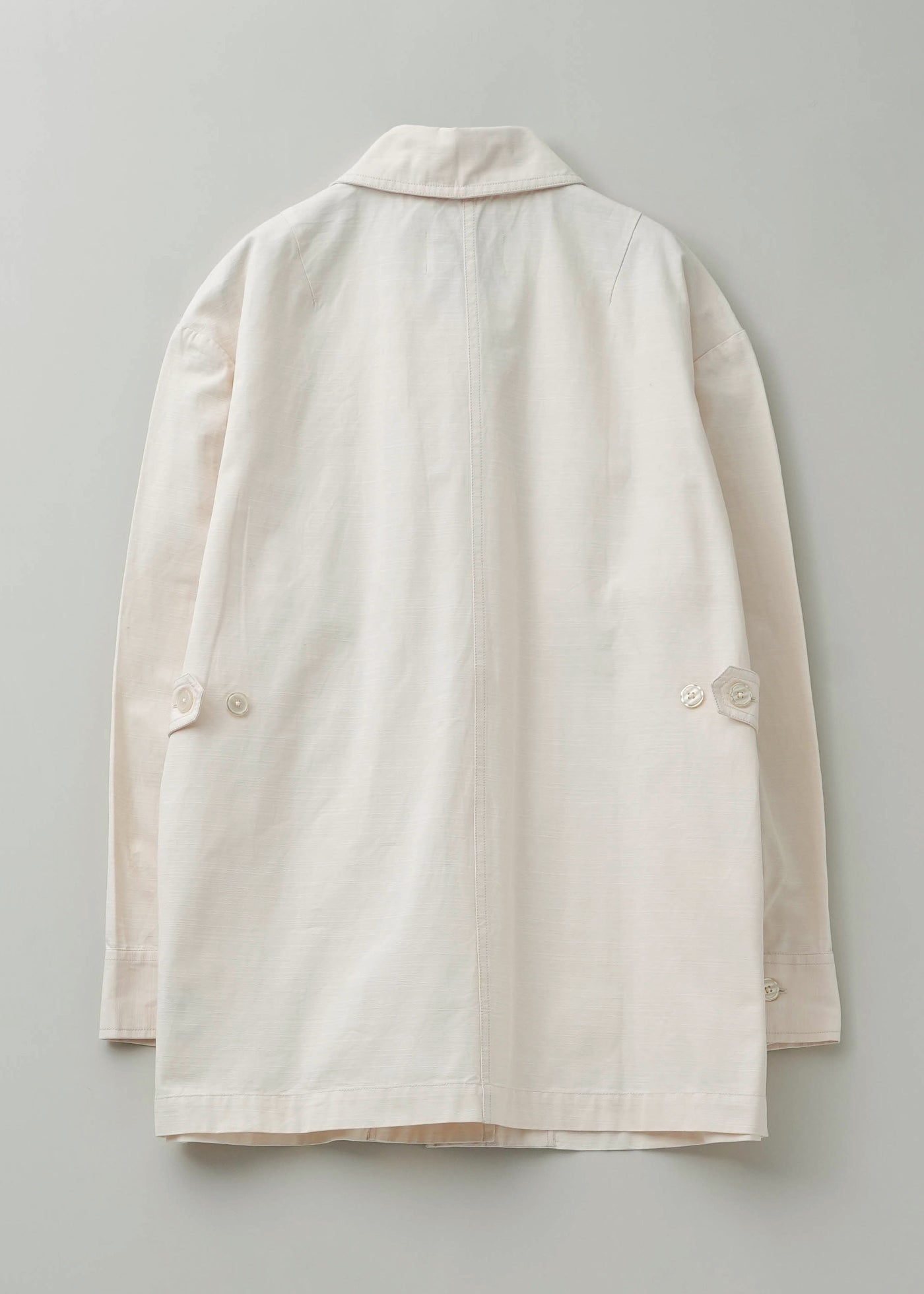 Cotton Slub Lace Flower Embroidery Jacket