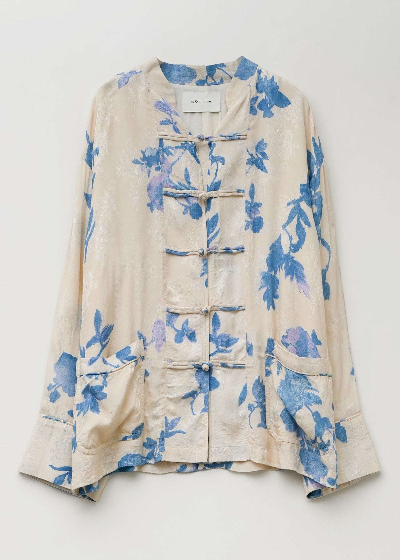 Shantoon Jacquard Rose Print China Jacket