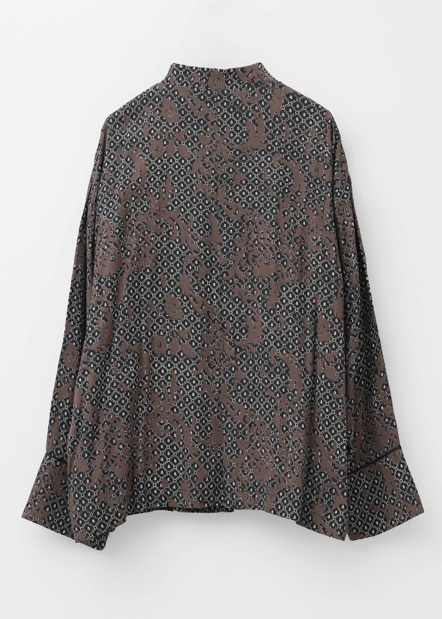 【10月上旬お届け予定】Rayon Jacquard Abstract Paisley Print China Jacket