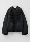 【9月下旬お届け予定】Poly Dupion Frill Embroidery Blouson