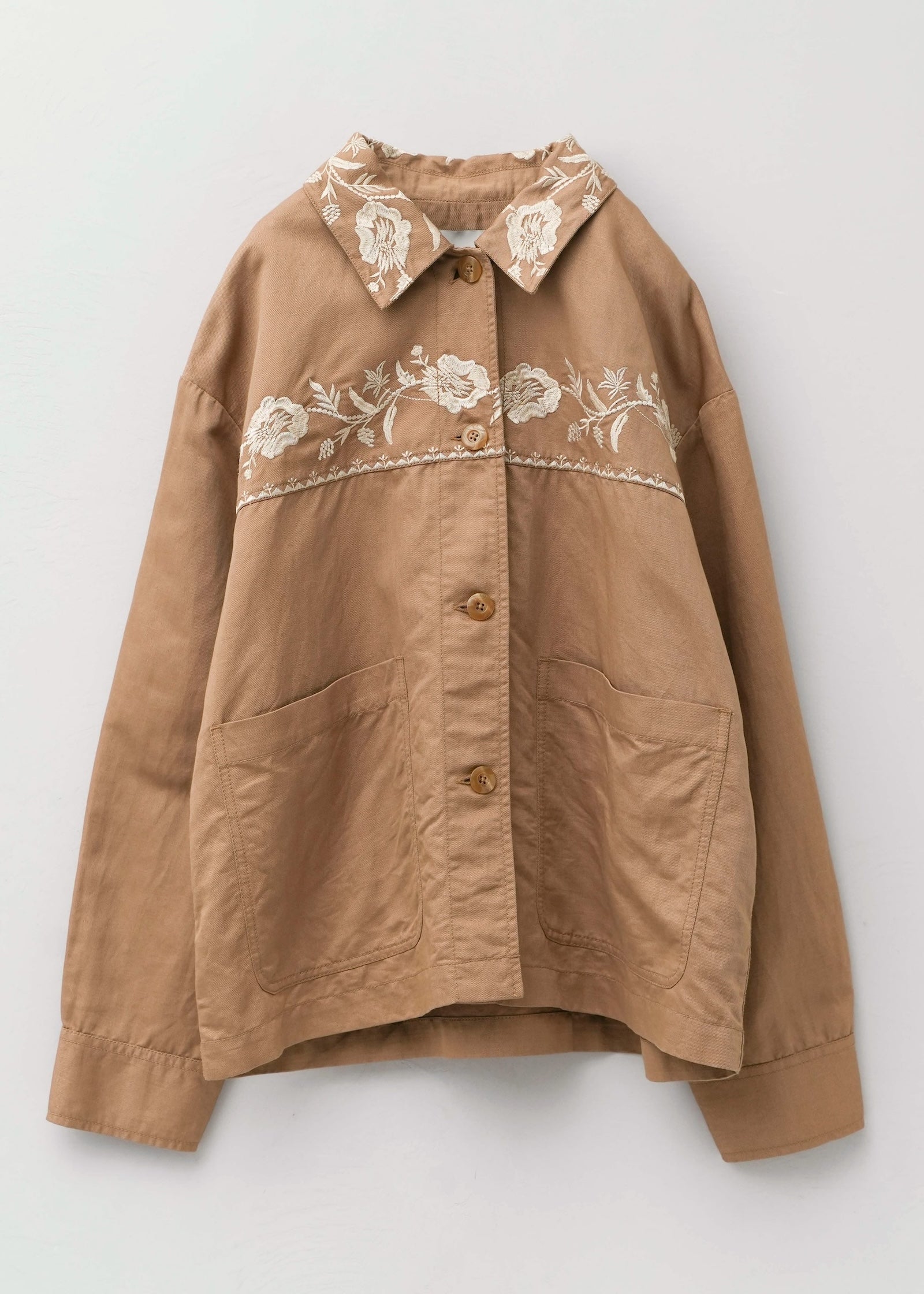【8/5 10時発売】Cotton Linen Twill Embroidery Jacket