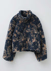 【11月中旬お届け予定】Abstract Paisley Boa Blouson