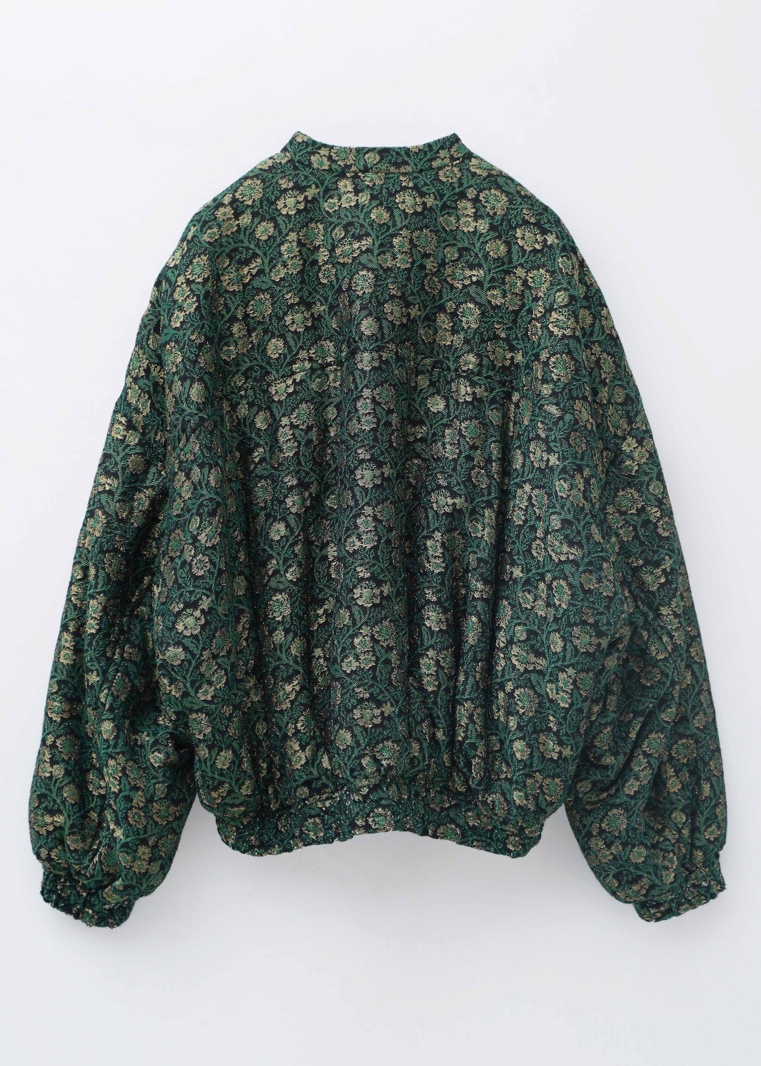 【10月中旬お届け予定】Wool Lurex Flower Jacquard Blouson
