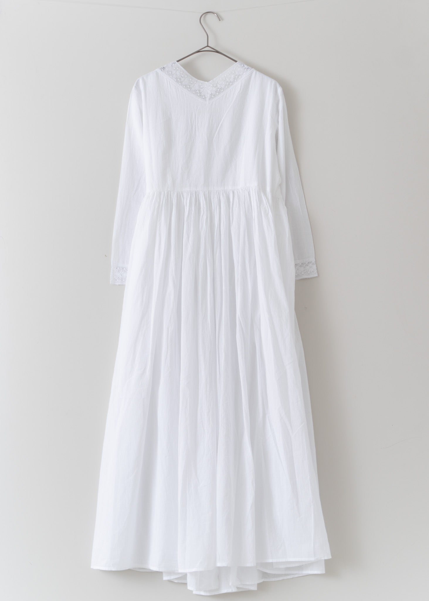 Cotton Voile Lace Gown