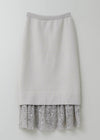 Wool Cashmere Lurex Knit Skirt