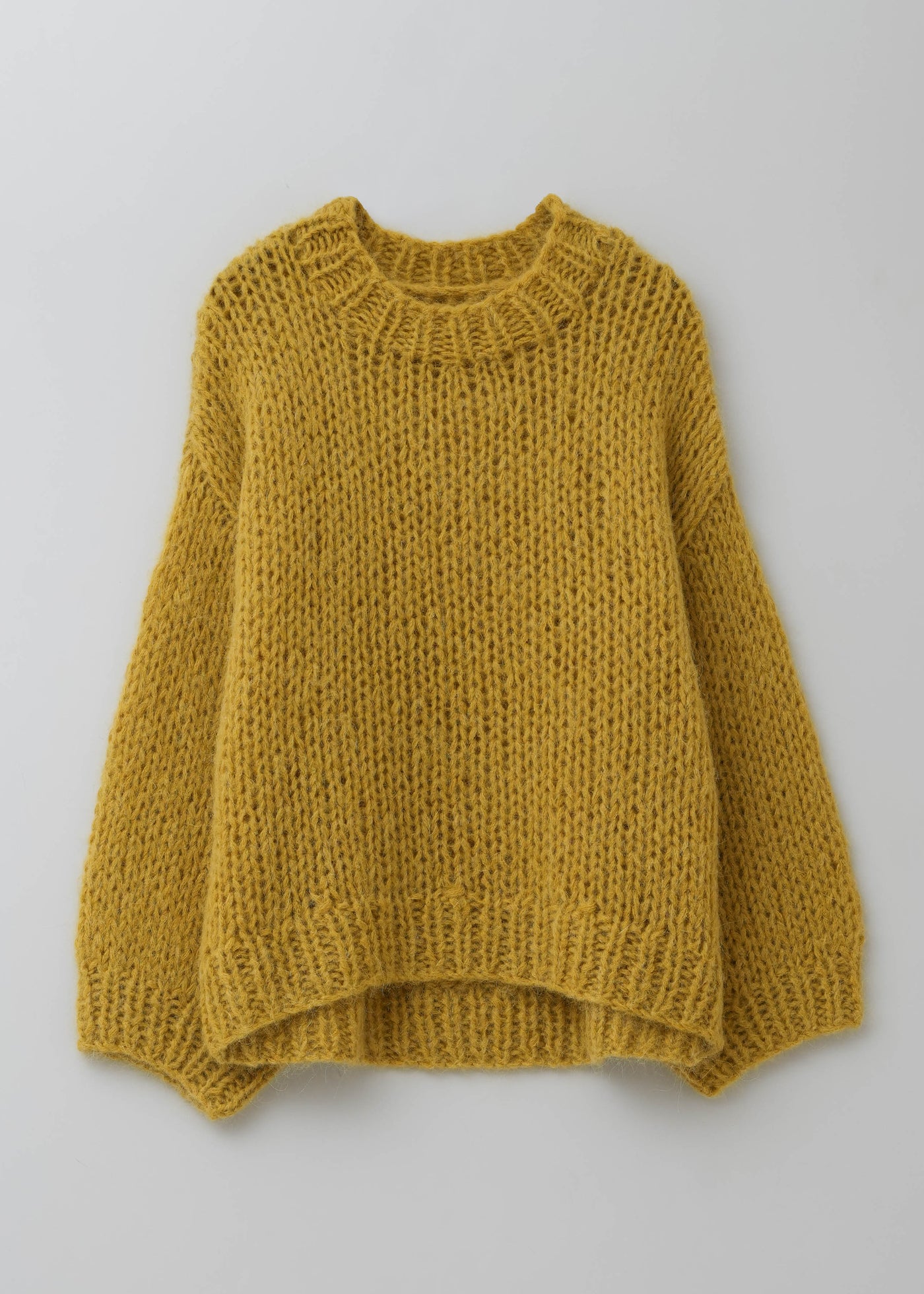 Mohair Mix Hand Knit Pullover