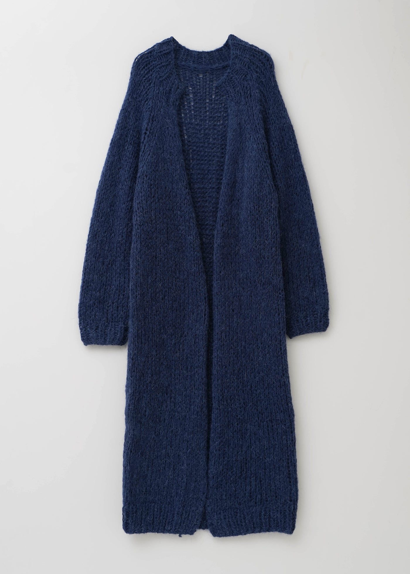 Mohair Mix Hand Knit Long Cardigan | Pasand by ne Quittez pas