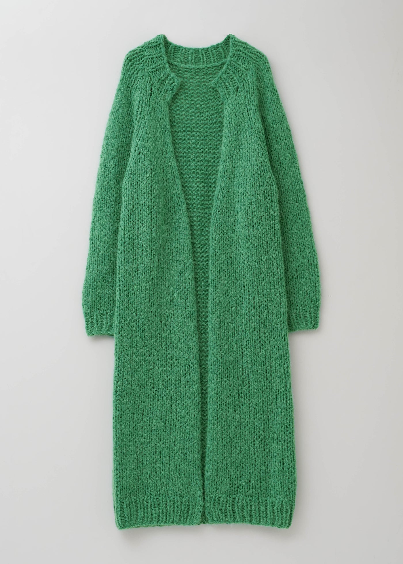 11/20 10時発売】Mohair Mix Hand Knit Long Cardigan | Pasand by ne