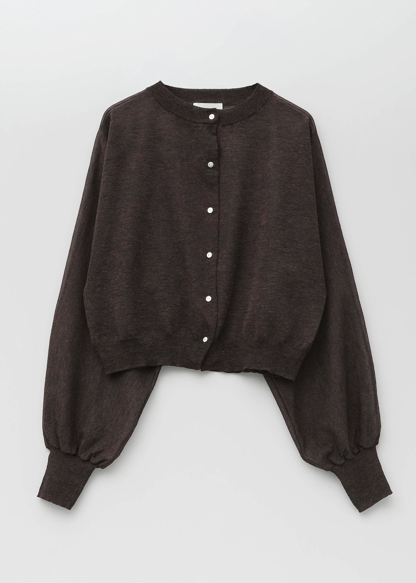 【5/21 10時発売】Ramie Mix Sheer Cardigan