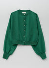Ramie Mix Sheer Cardigan
