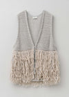 【8/5 10時発売】Wool Fringe Gilet