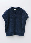 【10月中旬お届け予定】Mole Fur Lurex Knit Vest