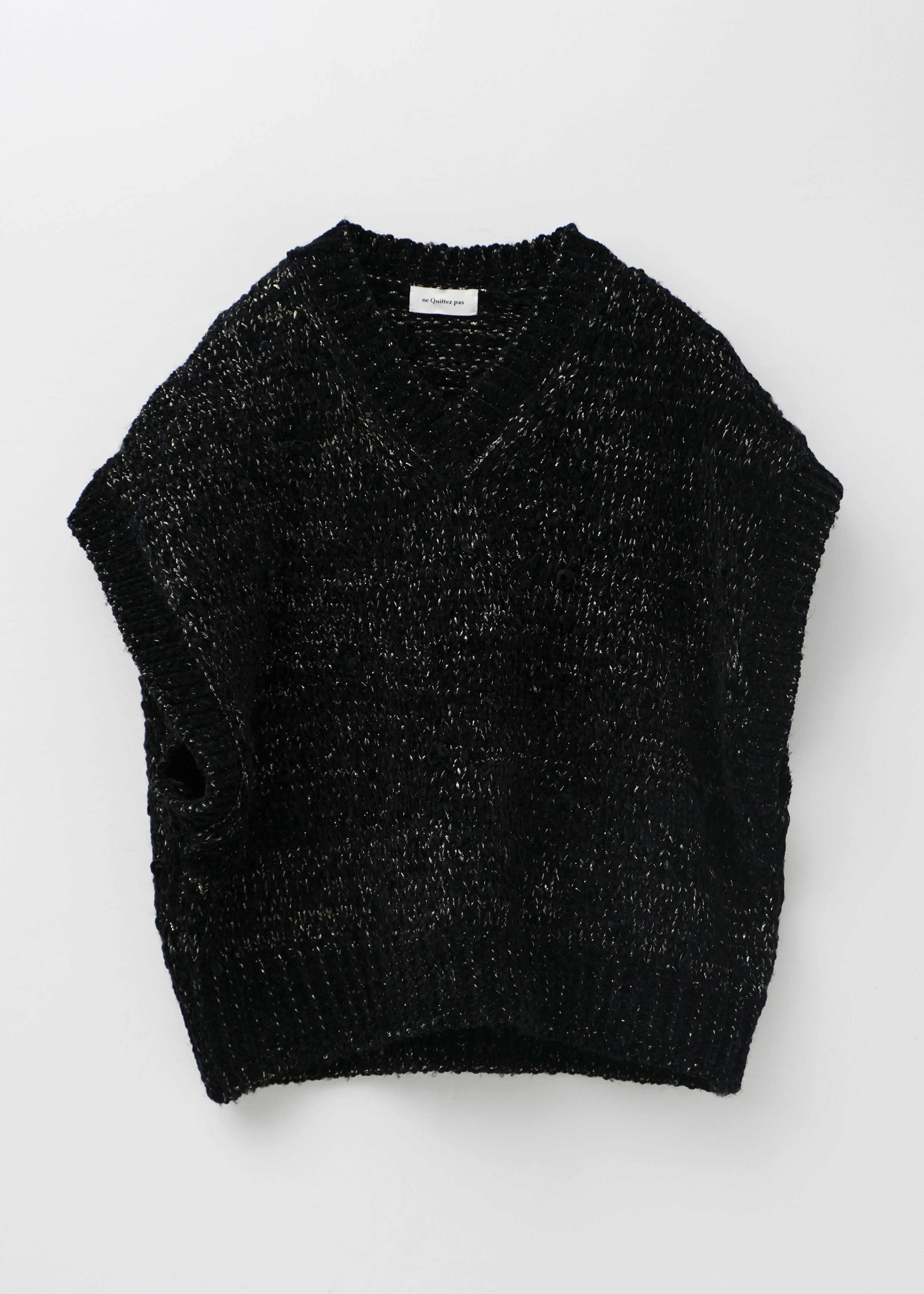 【10月中旬お届け予定】Mole Fur Lurex Knit Vest