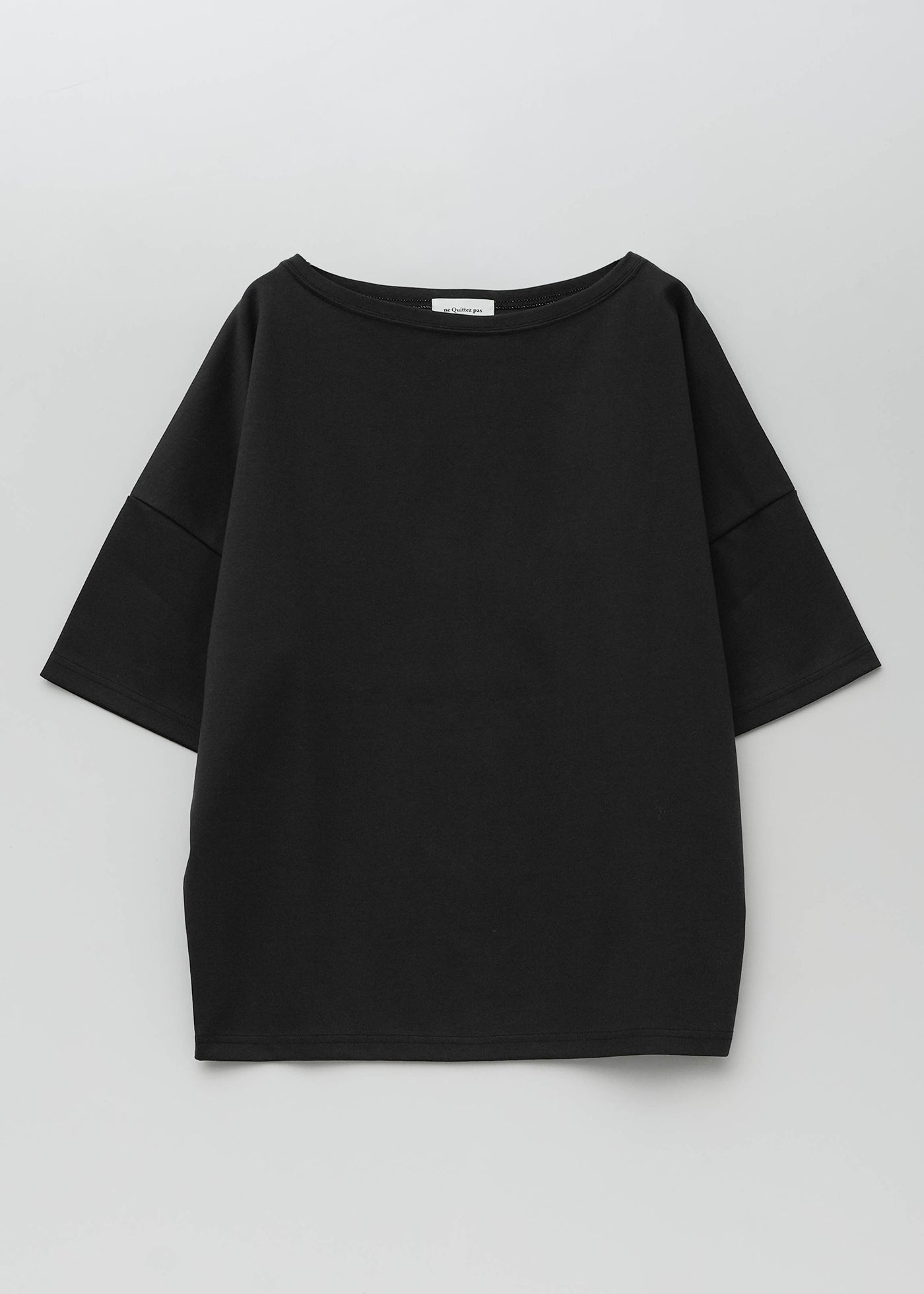 【6月上旬お届け予定】Ponte Boat Neck Half Sleeve Top