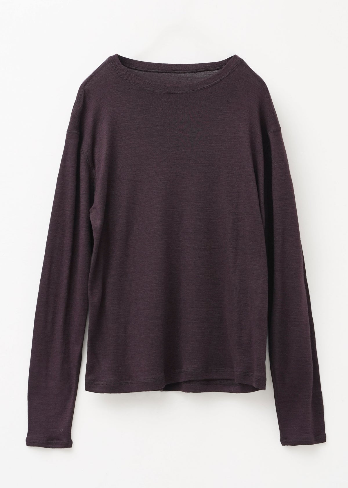 【9/24 10時発売】Wool Gauze Jersey Crew Neck Top