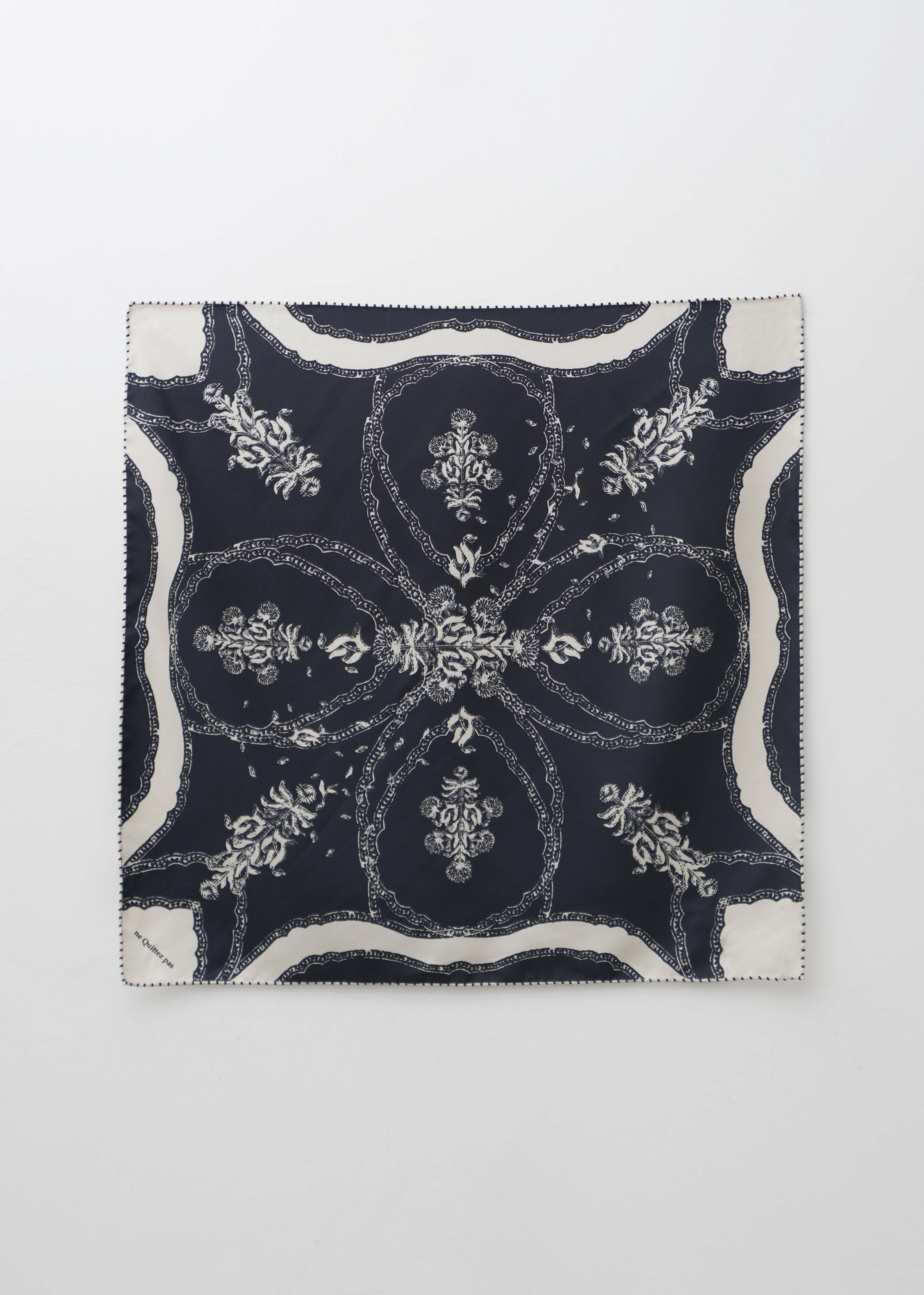 Silk Marigold Print Scarf