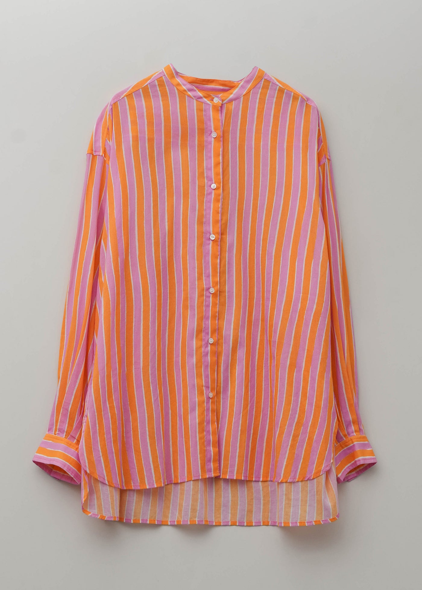 【5月上旬お届け予定】Cotton Wave Stripe Print Shirt