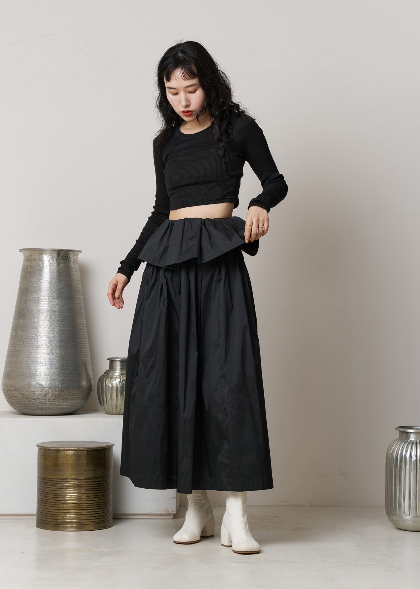 Srideri Frill Waist Skirt | Pasand by ne Quittez pas | パサンドバイヌキテパ