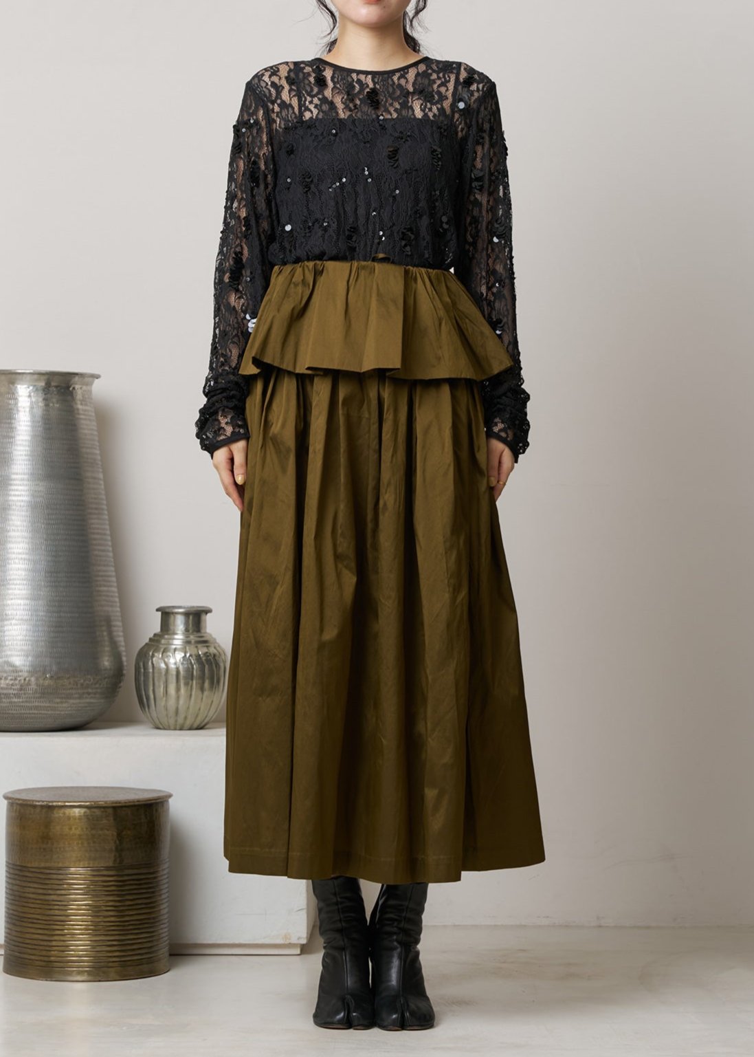 Srideri Frill Waist Skirt