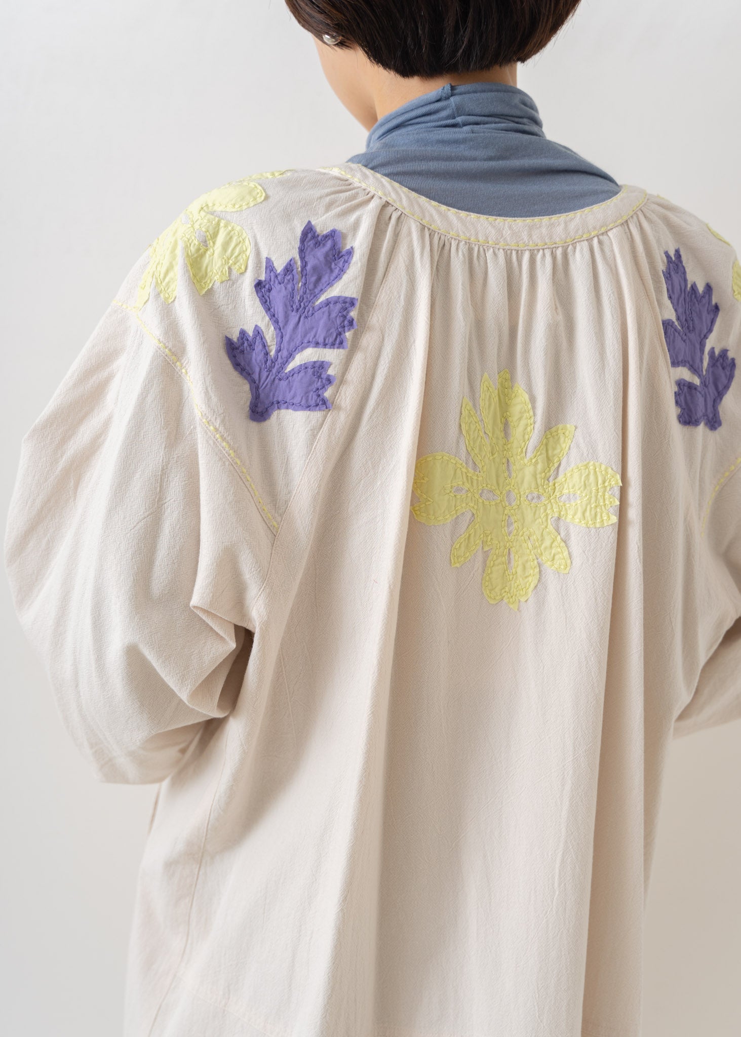 Cotton Flower Patchwork Dress | Pasand by ne Quittez pas | パサン ...