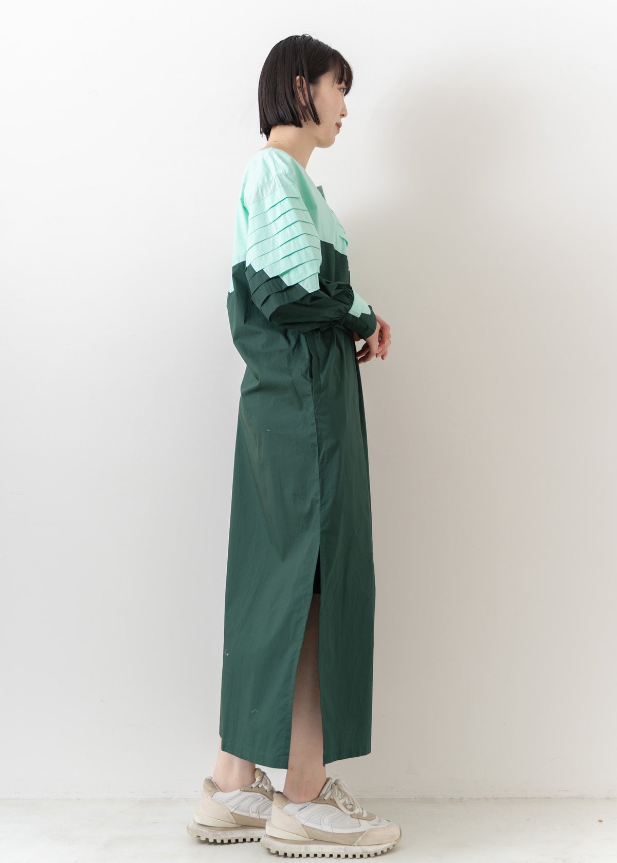Tuck Hand Patchwork Dress