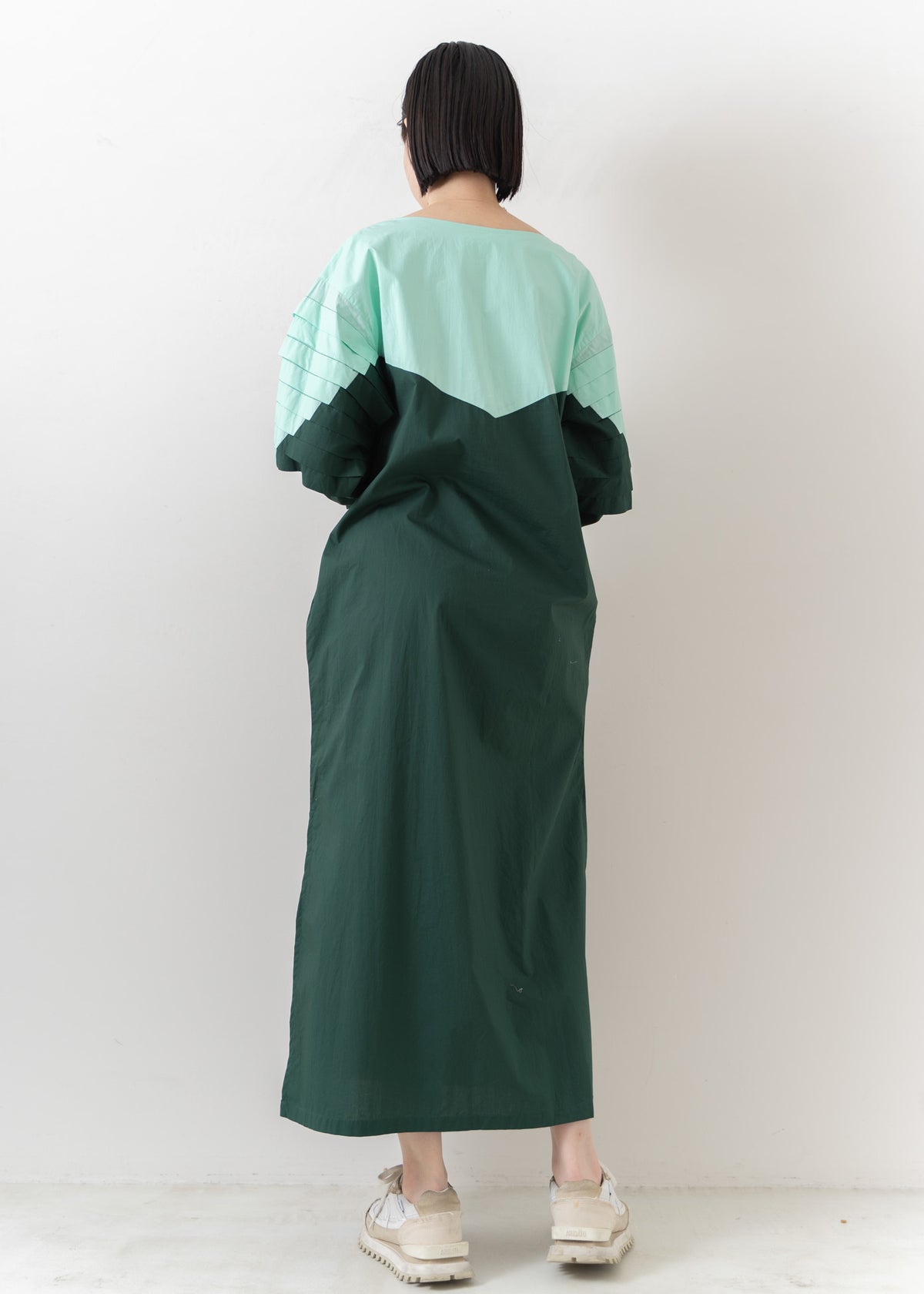 Tuck Hand Patchwork Dress
