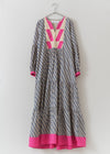 Solid &amp; Pattern Patch Gather Dress