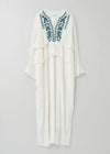 Cotton Jacquard Cord Embroidery Dress