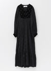 Velvet Beads Embroidery Dress