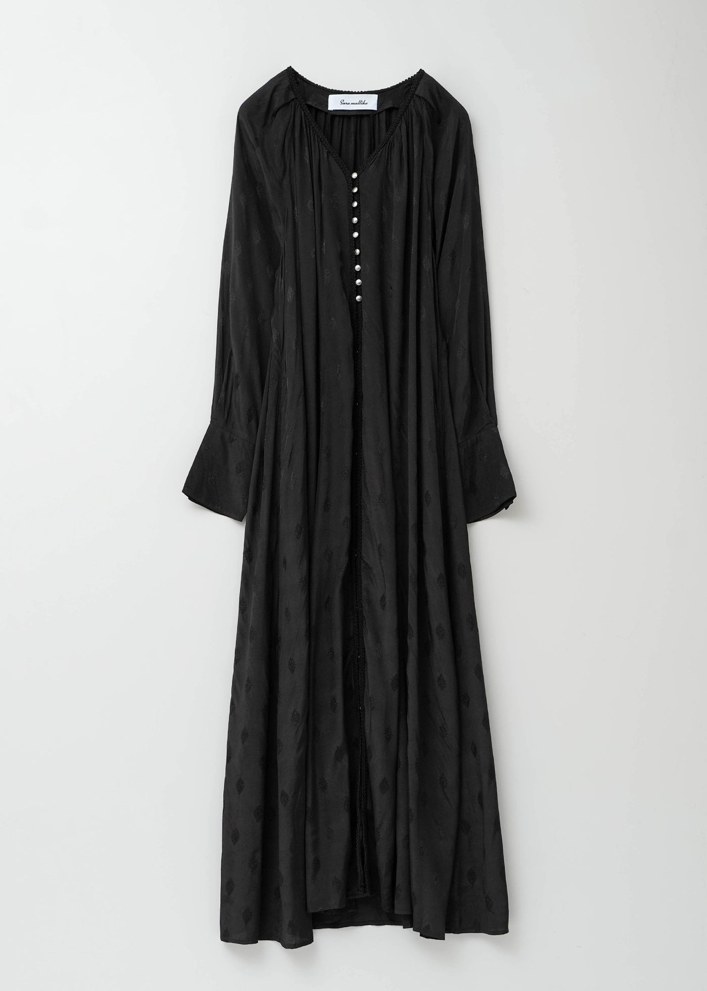 Rayon Jacquard Front Button Dress