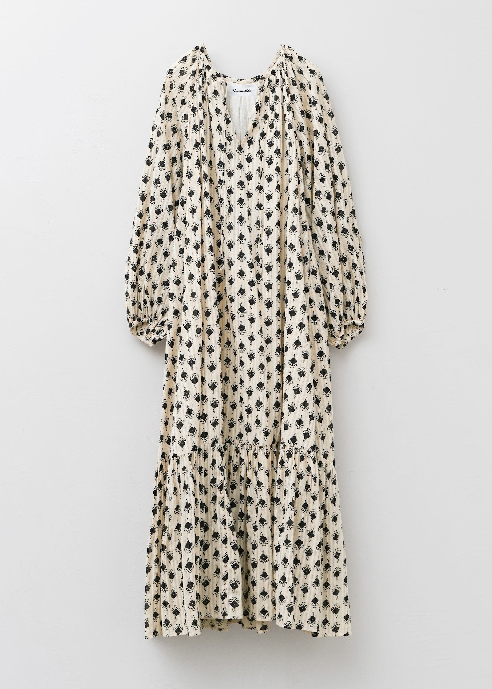 【9/10 10時発売】Cotton Lurex Komon Print Dress