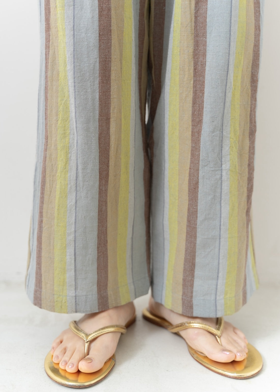 Wide Stripe Relax Tuck Pants | Pasand by ne Quittez pas | パサン 