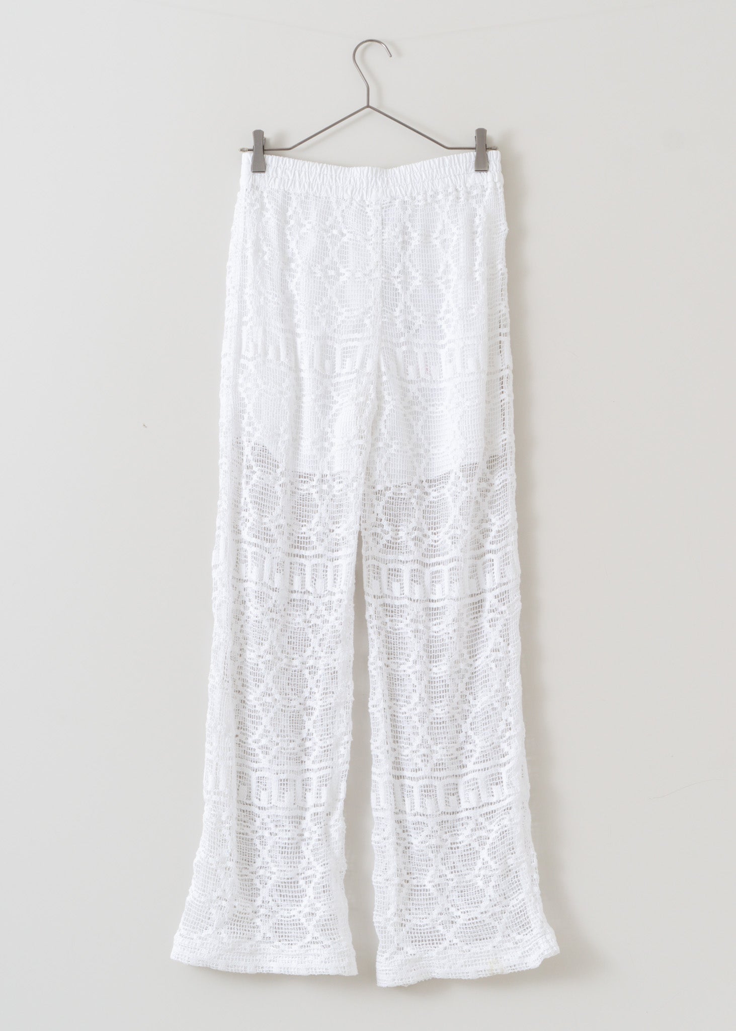 Geometric Lace Relax Pants