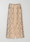Cotton Linen Aari Embroidery Pants