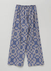 Cotton Flower Signal Print Pants