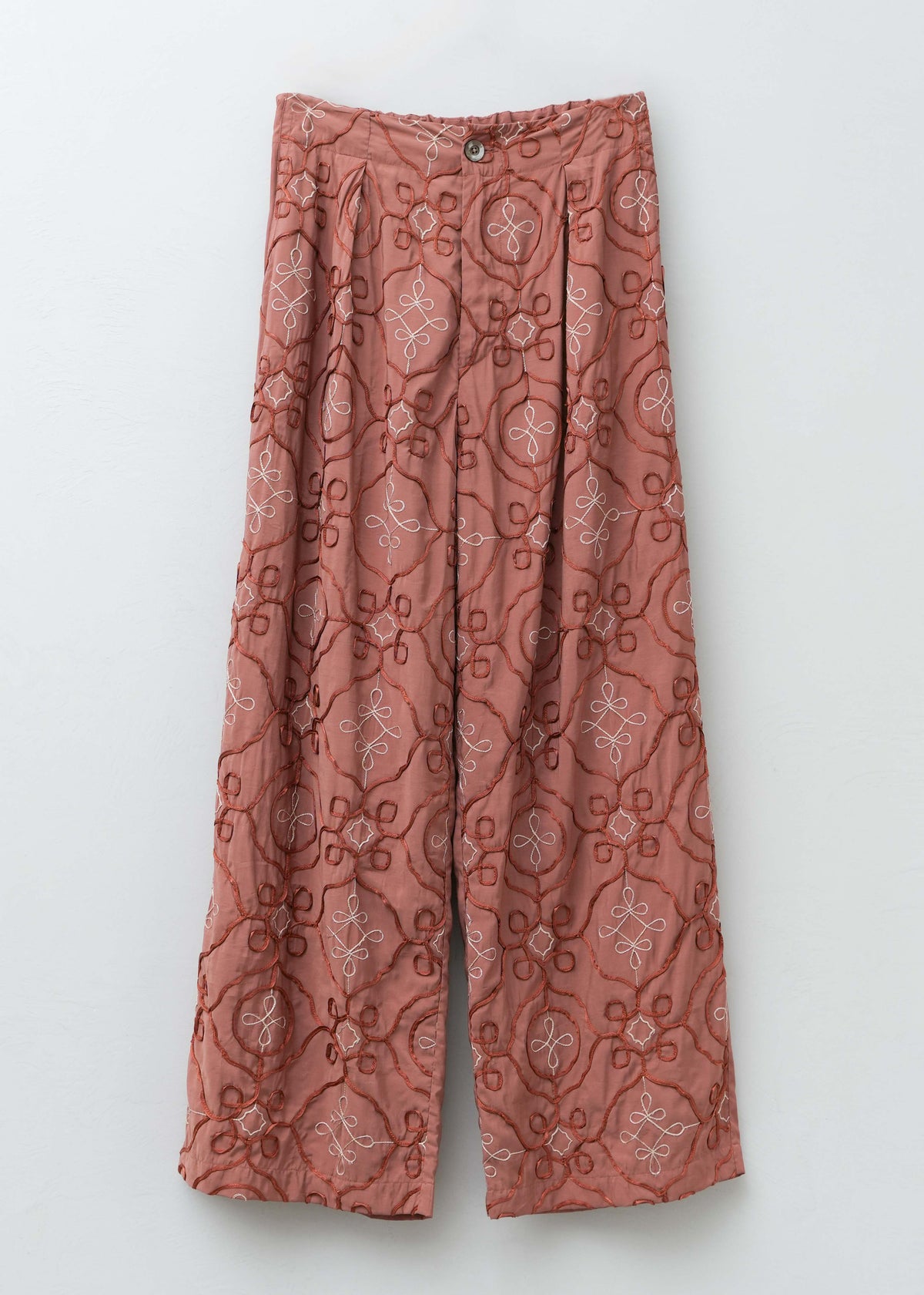 【9/24 10時発売】Satin Ribbon Embroidery Pants