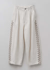 【9/10 10時発売】Heavy Cotton Jacquard Cord Embroidery Pants