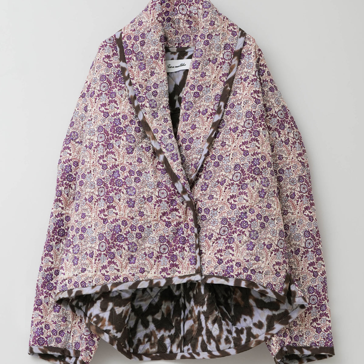 Cotton Jacquard Flower Print Jacket | Pasand by ne Quittez pas 