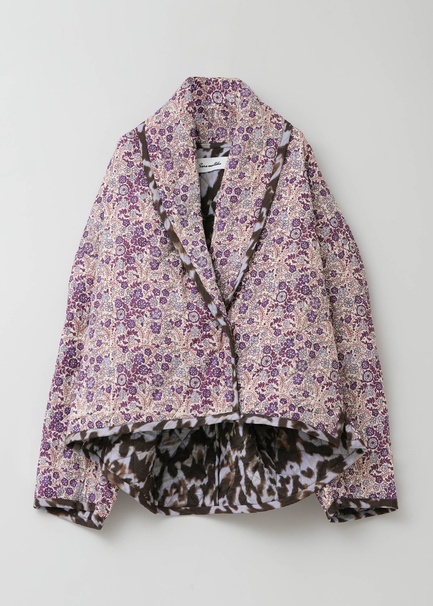 Cotton Jacquard Flower Print Jacket