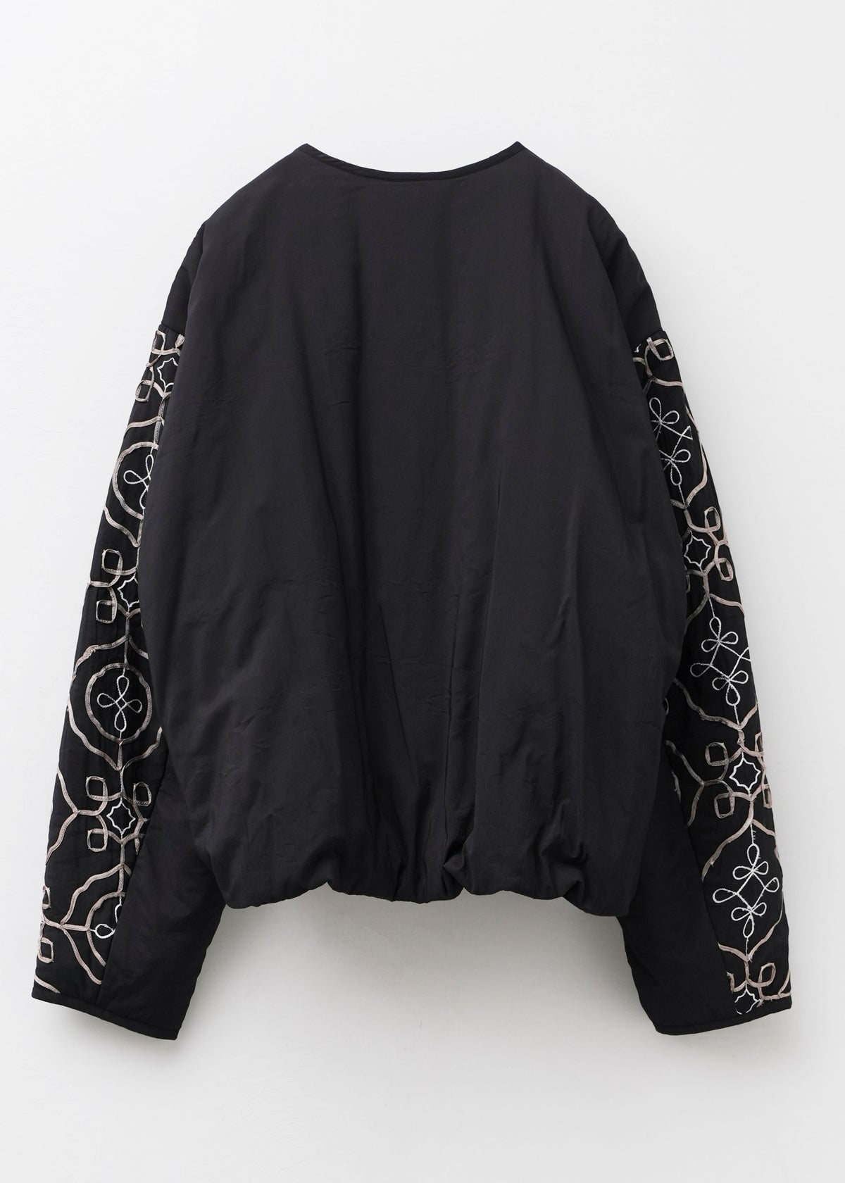 【9/24 10時発売】Satin Ribbon Embroidery Puff Jacket