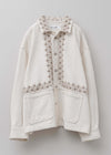 【9/10 10時発売】Heavy Cotton Jacquard Cord Embroidery Jacket