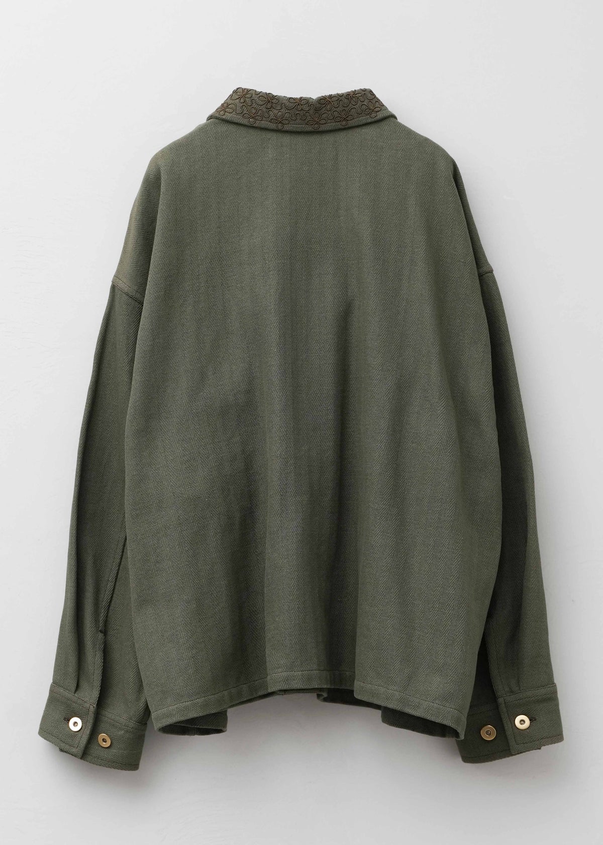 【9/10 10時発売】Heavy Cotton Jacquard Cord Embroidery Jacket